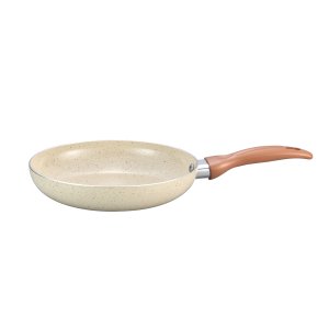 Frigideira Antiaderente 22cm de Ceramica e Aluminio Bege - Oikos
