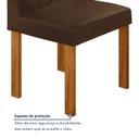 Ver mais imagens de Conjunto Sala de Jantar 4 Lugares Retangular Tampo MDF com Mesa e Cadeiras Carol