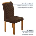 Ver imagem 6 de Conjunto Sala de Jantar 4 Lugares Retangular Tampo MDF com Mesa e Cadeiras Carol