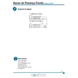 Sensor de Presença Frontal 110° Microcontrol. Inrush - Exatron - 3