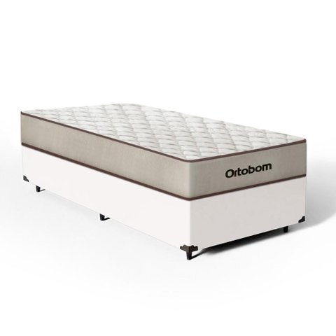 Cama Box com Colchão de Espuma D60 Ortobom Force Dream Solteiro 88cm