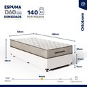 Ver imagem 6 de Cama Box com Colchão de Espuma D60 Ortobom Force Dream Solteiro 88cm