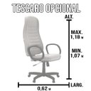 Ver imagem 3 de Cadeira de Escritório Tescaro Opcional Martiflex Azul Petróleo