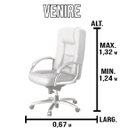 Ver imagem 3 de Cadeira de Escritório Venire Martiflex Limão