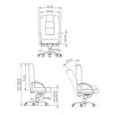 Ver imagem 2 de Cadeira de Escritório Venire Presidente Giratória Vermelho