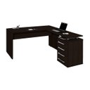 Ver imagem 2 de Conjunto Mesa para Estudo Corporativa Malbec com Armário 4 Gavetas-Direito 25mm 1,60x1,80x0,77