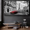 Quadro Paris Vermelho e Preto - Tela Única - 150 x 100 cm - Preta - 1
