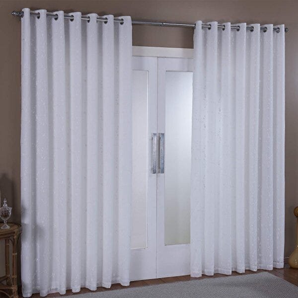 Cortina 2 Folhas Bordada Babilônia 200cmx230cm Niazitex - 1