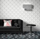 Ver imagem 3 de Papel De Parede 3d Gesso Branco Autoadesivo Lavável 15m