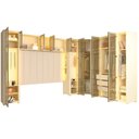 Ver imagem 6 de Guarda-Roupas Modulado com 12 Portas 390cm x 260cm 100% MDF Innova Bege/Off White