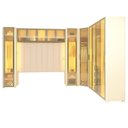 Ver imagem 3 de Guarda-Roupas Modulado com 12 Portas 390cm x 260cm 100% MDF Innova Bege/Off White