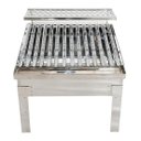 Ver imagem 3 de Churrasqueira Parrilla Aço Inox Portátil Grelha Argentina