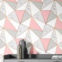 Ver imagem 1 de Papel De Parede Zara Mármore Rose Gold Auto Colante