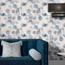 Ver imagem 3 de Papel de Parede Contemporâneo com Desenhos em Flores e Trigos