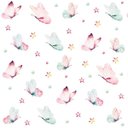 Ver imagem 2 de Papel De parede Para Quarto Infantil Com Borboletas Em Tons aquarela De Rosa E Azul