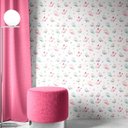 Ver imagem 3 de Papel De parede Para Quarto Infantil Com Borboletas Em Tons aquarela De Rosa E Azul