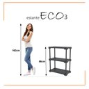 Ver imagem 2 de Estante Geo Multiuso Organizador Compacto 3 Prateleiras 76cm