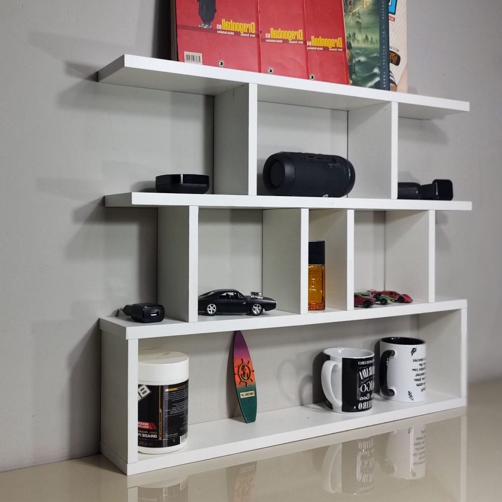 Nicho Prateleira Suspenso para Quarto Zeus Solutions Slim - Branco - 3