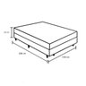 Cama Box Baú Casal 138 Tecido Sintético Bege com Colchão de Espuma - D33 Ortobom Iso 100 60x138x188 - 2