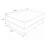 Cama Box Baú Casal 138 Tecido Sintético Cinza com Colchão de Espuma - D33 Ortobom Iso 100 60x138x188 - 2