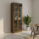 Ver imagem 1 de Cristaleira 2 Portas de Vidro e 4 Prateleiras Catarina