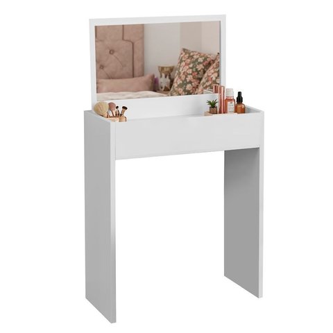 Penteadeira Quimera com Espelho Compacta - Branco