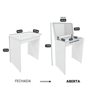 Ver mais imagens de Penteadeira Quimera com Espelho Compacta - Branco