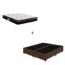 Cama Base Box Queen 158cm Suede Marrom com Colchão de Espuma - D26 Ortobom Nanolastic Physical 158cm - 1
