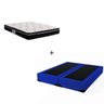 Cama Base Box Queen 158cm Sintético Azul com Colchão de Espuma - D26 Ortobom Nanolastic Physical Spr - 1