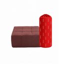 Ver imagem 7 de Puff para Apoio de Pés Modular 86cm Sync Kappesberg Boucle Hibisco