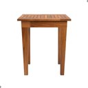 Ver imagem 4 de Mesa Lateral Toscana Retangular Tampo e Madeira 50cm Castanho