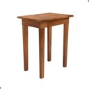 Ver imagem 5 de Mesa Lateral Toscana Retangular Tampo e Madeira 50cm Castanho