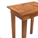 Ver imagem 3 de Mesa Lateral Toscana Retangular Tampo e Madeira 50cm Castanho