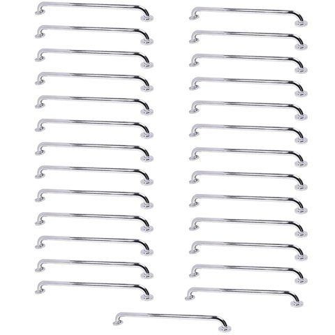 Barra Alça Apoio Kit 27 Uni 80cm Suporte Anti Queda Acessibilidade Pcd Cadeirante Segurança Banheiro
