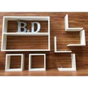 Ver imagem 1 de Kit De Nichos / Prateleira 7 Peças Mdf 15mm Brancotx