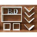 Ver imagem 2 de Kit De Nichos / Prateleira 7 Peças Mdf 15mm Brancotx