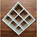 Ver imagem 6 de Nicho Para Toalhas 9 Lugares Mdf 15mm Brancotx 45x45x20cm