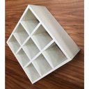 Ver imagem 4 de Nicho Para Toalhas 9 Lugares Mdf 15mm Brancotx 45x45x20cm