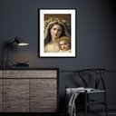Ver imagem 1 de Quadro Virgem Maria com Menino Jesus - 60x48cm:madeira Preta