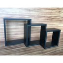 Ver imagem 1 de Kit De Nichos 9 Peças Mdf Pretotx 15mm