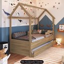 Ver imagem 3 de Cama Infantil Casinha com Auxiliar Infix C06 Aveiro - Mpozenato