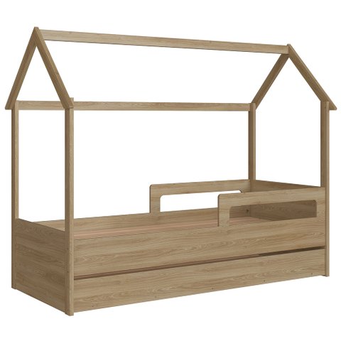 Cama Infantil Casinha com Auxiliar Infix C06 Aveiro - Mpozenato