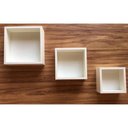 Ver imagem 1 de Kit Trio De Nichos Com Fundo Mdf Brancotx 15mm, Quadrinhos