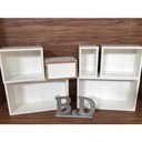 Ver imagem 1 de Nicho 6 Peças Para Quartos Com Fundo Mdf 15mm Brancotx