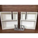 Ver imagem 5 de Nicho 6 Peças Para Quartos Com Fundo Mdf 15mm Brancotx