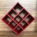 Ver imagem 4 de Nicho Para Toalhas Mdf 15mm Vermelho Marsala 45x45x20cm