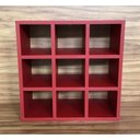 Ver imagem 3 de Nicho Para Toalhas Mdf 15mm Vermelho Marsala 45x45x20cm