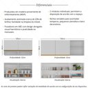 Ver imagem 3 de Kit Armário Cozinha Aéreo 105cm com Aéreo 150cm Veneza Multimóveis Mp2291