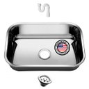 Ver imagem 1 de Cuba Pia Numero 1 Cozinha Inox American Steel 47x30x17 + Val