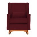 Ver imagem 3 de Kit 2 Poltrona Aurora Balanço Vovo Suede Bordo - Fm